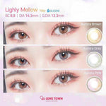 Lenstown Lighly Mellow One Day Pink Colored Contacts Daily Wear 20pcs