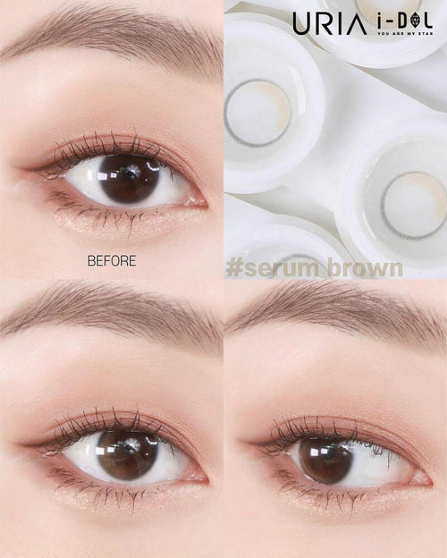 URIA i-DOL Yurial Serum Brown Contacts Yearly Wear 1pcs/box