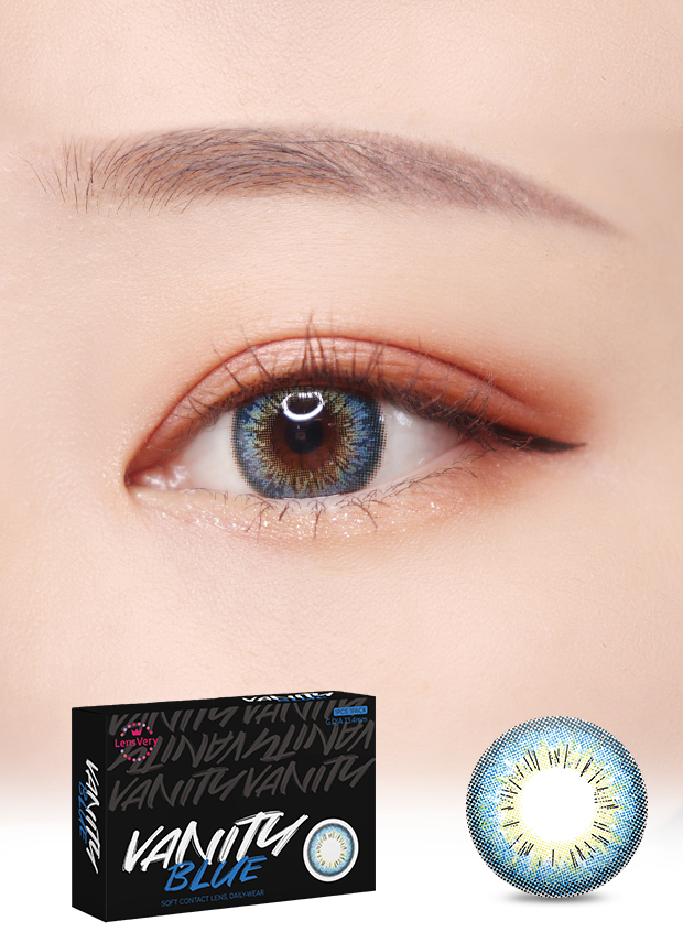 Lens Very Vanity Blue Colored Contacts 3Months Wear I 1pcs/box