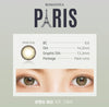 Romantea Paris Gray Colored Contacts Monthly Wear 2pcs