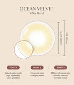OLens Ocean Velvet Hazel Colored Contacts 1 Day 10pcs/box