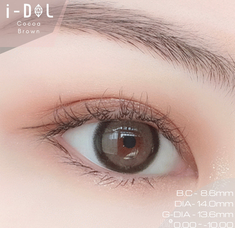 URIA i-DOL Nana View Cocoa Brown Contacts Yearly Wear 1pcs/box