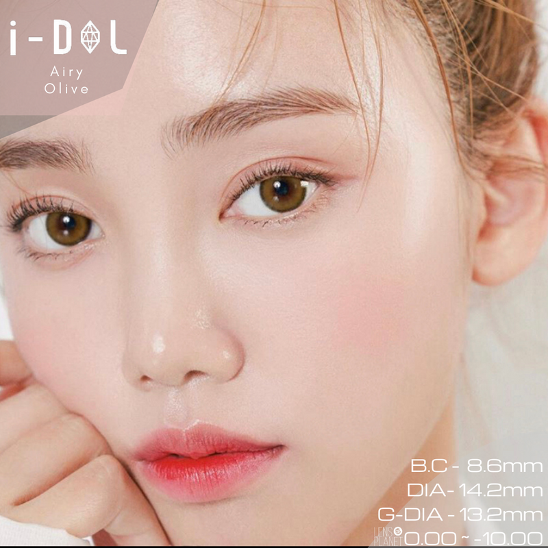 I-DOL Roze Airy Olive Colored Contacts 1month Wear I 1pcs/box