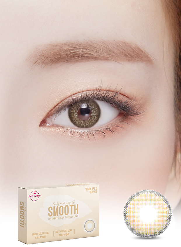 Lens Very Smooth Brown Colored Contacts 3Months Wear I 1pcs/box
