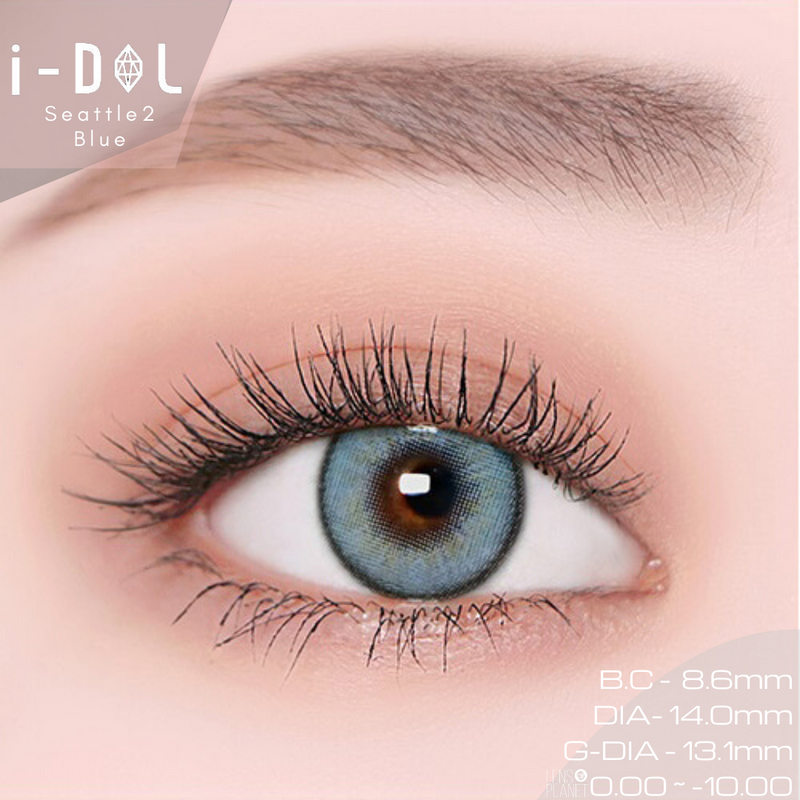 I-DOL Seattle 2 Marine Blue Colored Contacts Yearly Wear / 1pcs