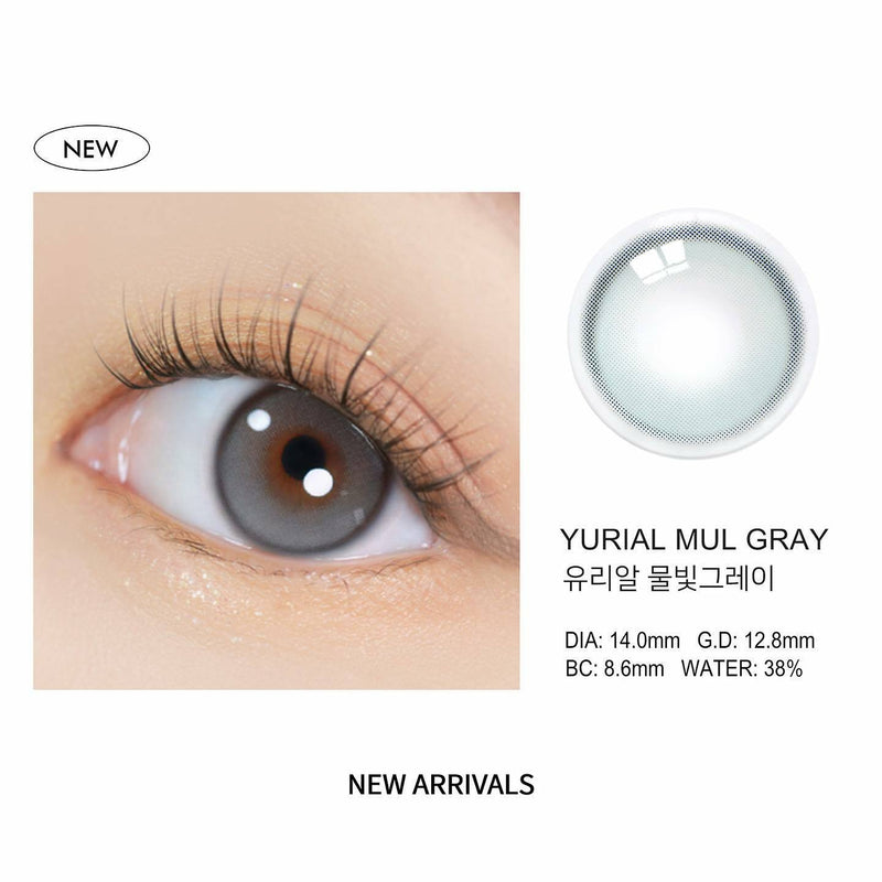 URIA i-DOL Yurial Mul Gray Contacts Yearly Wear 1pcs/box