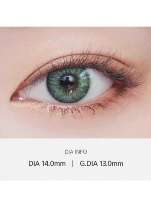 Lens Very Very Tok Green Colored Contacts Monthly Wear I 2pcs/box