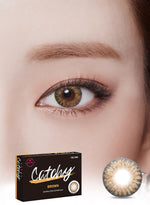 Lens Very Catchy Brown Colored Contacts 3Months Wear I 1pcs/box