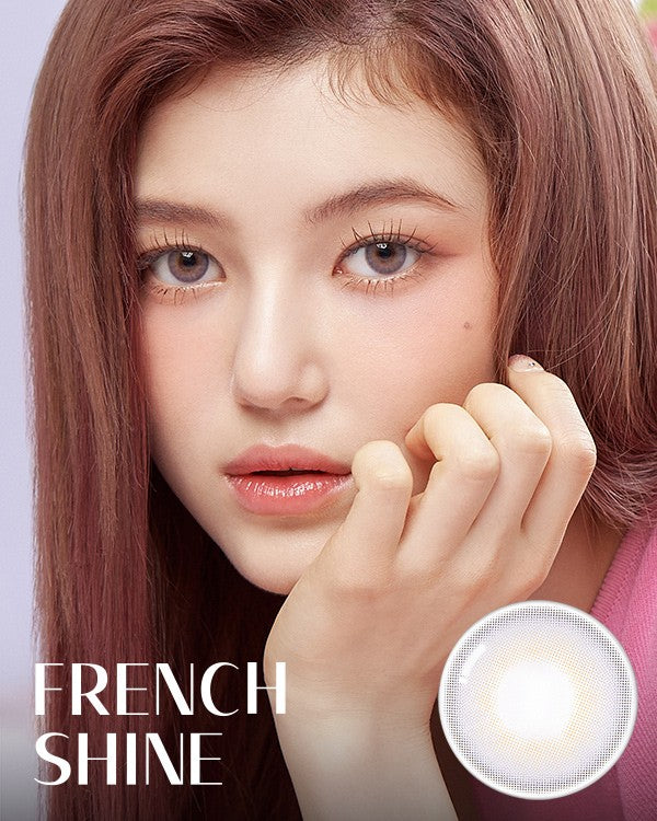 OLens French Shine Lavender Colored Contacts 1 Day 10pcs/box